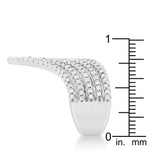 Vera 1.42ct CZ Rhodium Vintage Inspired Cocktail Ring - Ocean Monroe
