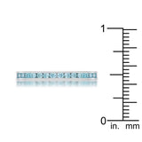 Teresa 0.5ct Aqua CZ Stainless Steel Eternity Band - Ocean Monroe