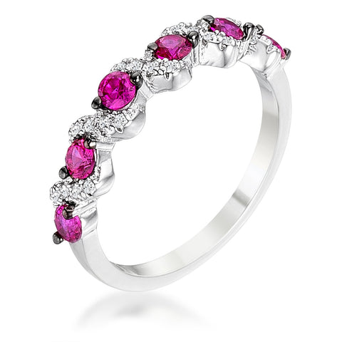 Fuchsia Eternity Band
