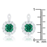 Emerald Simple Drop Earrings